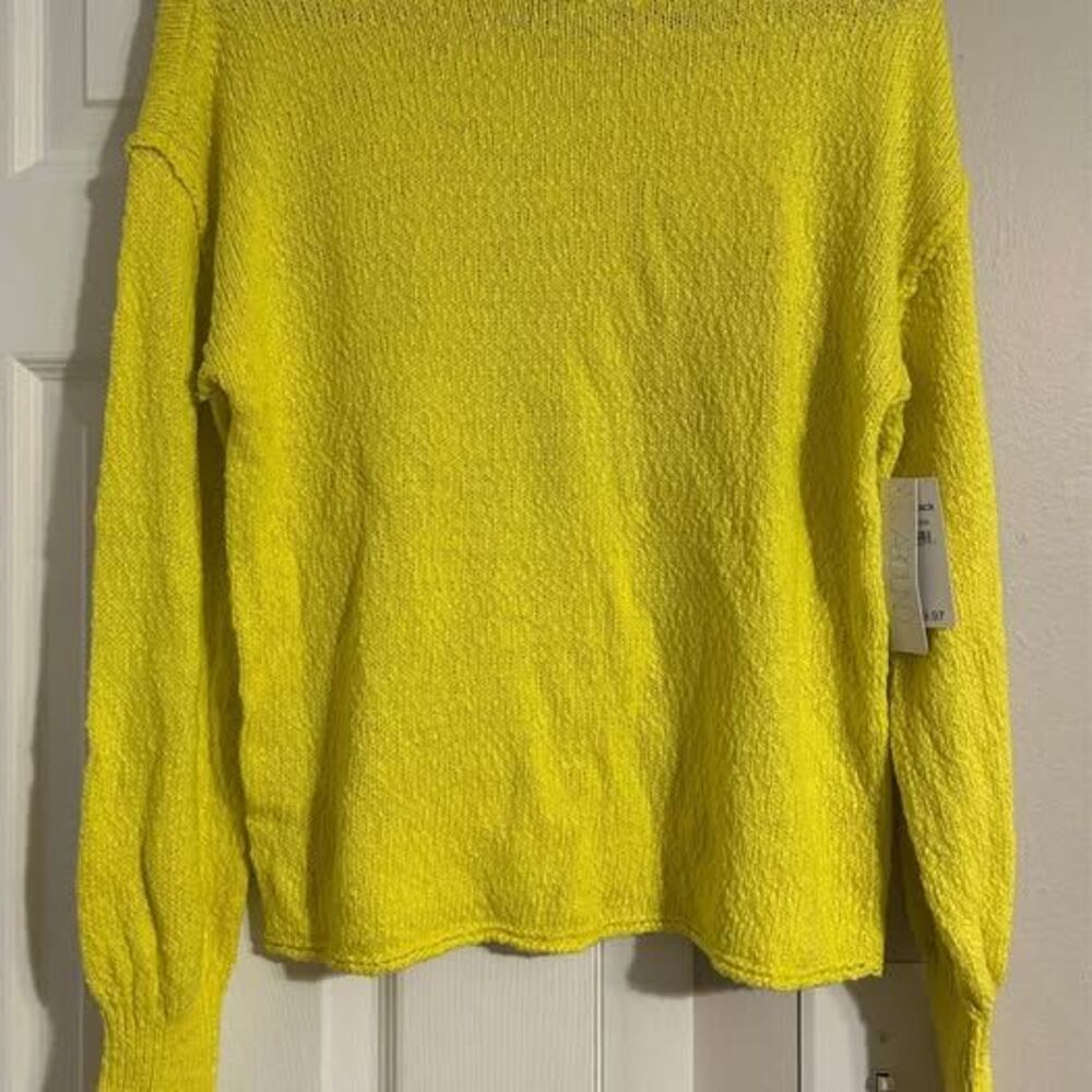 NEW Abound Yellow Meadow Knit Sweater - Size Medium